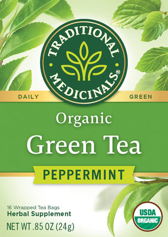Traditional Medicinals Organic Green Tea, Peppermint, 16 Count Traditional Medicinals Organic Green Tea, Peppermint, 16 Count