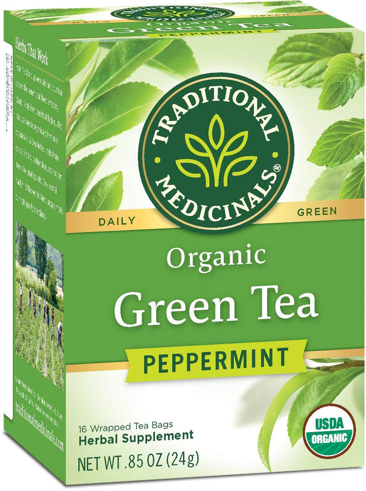 Traditional Medicinals Organic Green Tea, Peppermint, 16 Count Traditional Medicinals Organic Green Tea, Peppermint, 16 Count