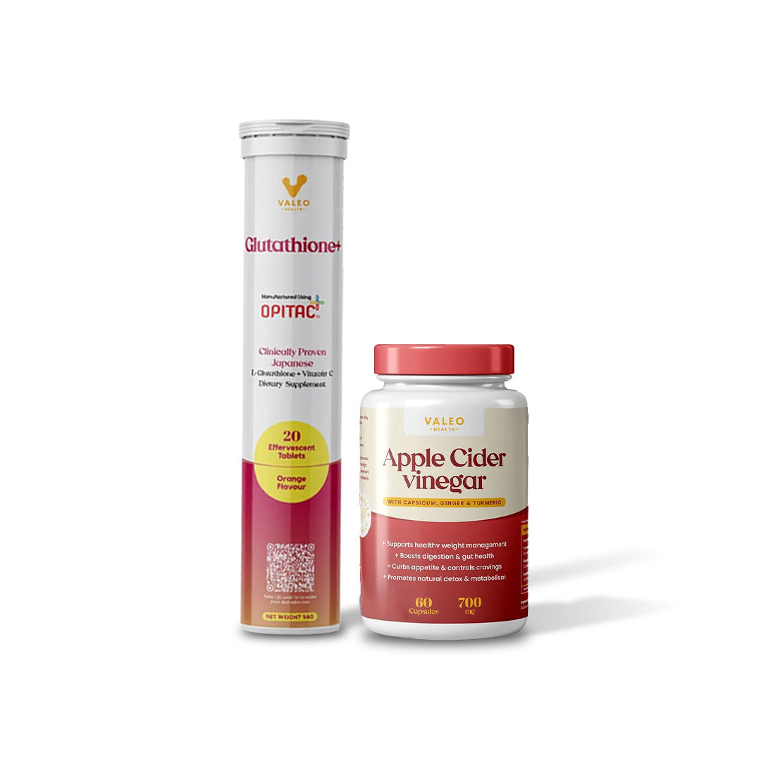 Buy Valeo Glutathione+ Effervecent Tabs and Apple cider vinegar capsule's 60 Buy Valeo Glutathione+ Effervecent Tabs and Apple cider vinegar capsule's 60