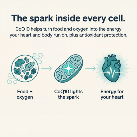 Valeo Coenzyme Q10 200mg (Ubiquinone) | Heart Health, Cellular Energy & Antioxidant Support