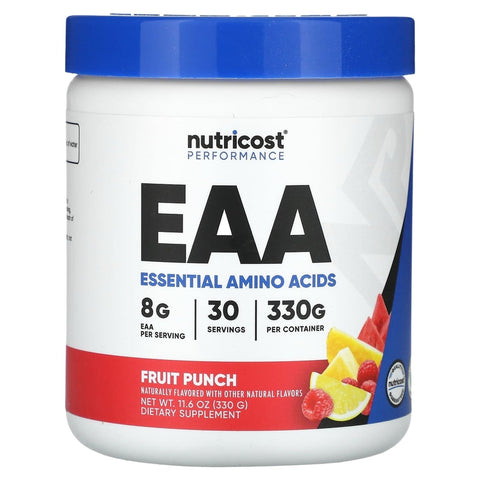 Nutricost EAA Powder 30 Servings (Unflavored) - Essential Amino Acids - Non-GMO, Gluten Free, Vegetarian Friendly