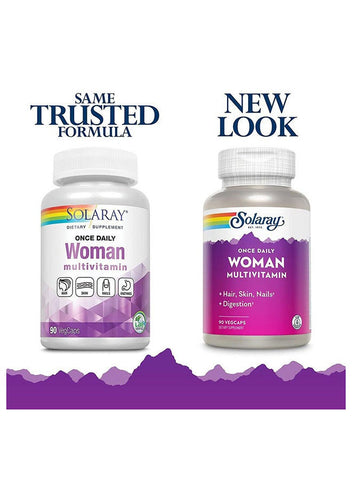Solaray Once Daily Woman Multivitamins V-Cap 90's