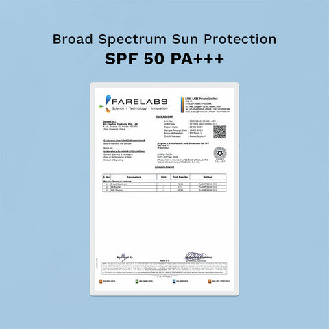 Pilgrim 1% Hyaluronic Acid Sunscreen Gel SPF50 with Korean White Lotus 50g