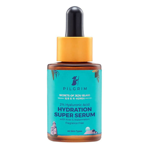 Pilgrim 2% Hyaluronic Acid Hydration Super Serum With Kiwi Extracts For Hydrated Skin For Unisex Of All Skin Types Korean Skin Care, 30ml