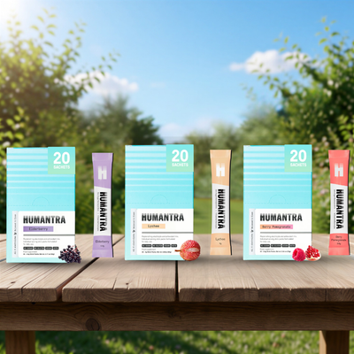 هيومانترا إلكتروليت بنكهة التوت والرمان 70 جم + هيومانترا إلكتروليت بنكهة البلسان 90 جم + هيومانترا إلكتروليت بنكهة الليتشي 80 جم