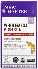 New Chapter WHOLEmega Whole Fish Oil - 1000mg, 60 Softgels