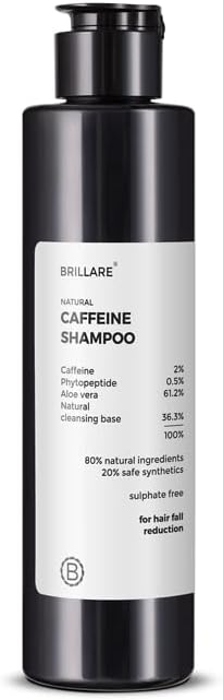 Brillaire Caffeine Shampoo - Hair Fall Control, Sulfate-Free - 200ml