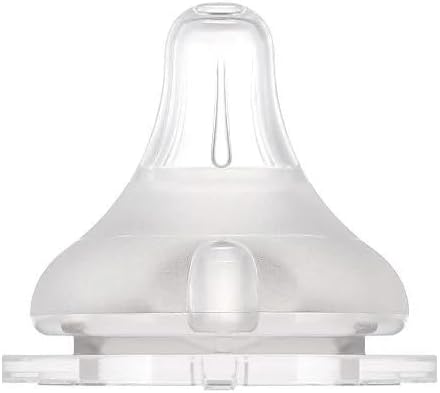 Moyuum 02 pcs Real-Fit Baby Bottle Nipple – Soft, Premium Material, Anti-Colic Air Valve, Safe & BPA-Free, Mom-Designed Comfort 0+ months (Stage 1)