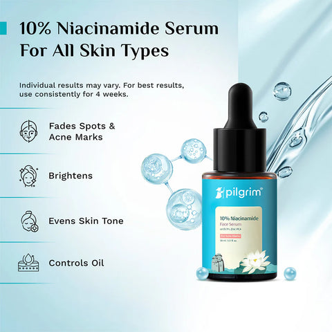 Pilgrim 10% Niacinamide Face Serum For Acne Marks 30ml