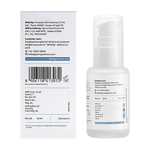 Plum Rice Water & Niacinamide 10% Face Serum 30ML 3072