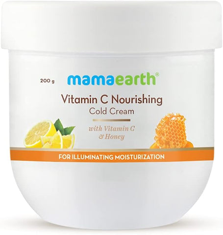 Mamaearth Vitamin C Nourishing Cold Winter Cream For Face & Body With Vitamin C & Honey For Illuminating Moisturization - 200G