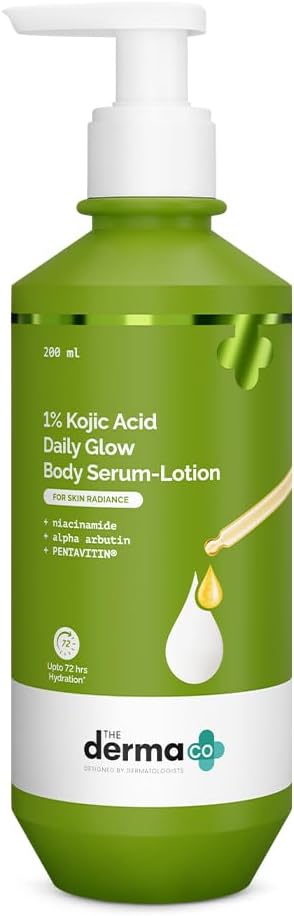 The Derma Co Body Serum Lotion with 1% Kojic Acid & Vitamin C - 250ml