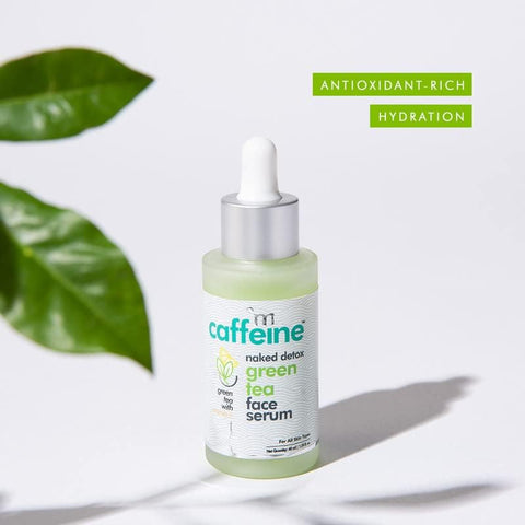 mCaffeine Green Tea Face Serum with Vitamin C and Hyaluronic Acid - 40ml - Image 4