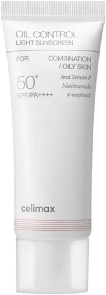 Celimax Oil Control Light Sunscreen SPF 50+ PA++++ - 40ml, Hybrid Formula