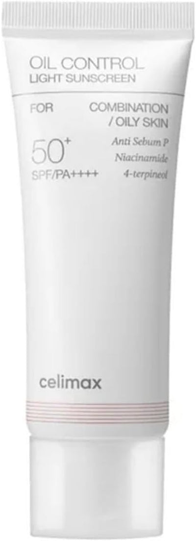 Celimax Oil Control Light Sunscreen SPF 50+ PA++++ - 40ml, Hybrid Formula