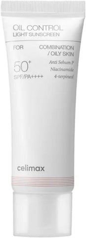 Celimax Oil Control Light Sunscreen SPF 50+ PA++++ - 40ml, Hybrid Formula