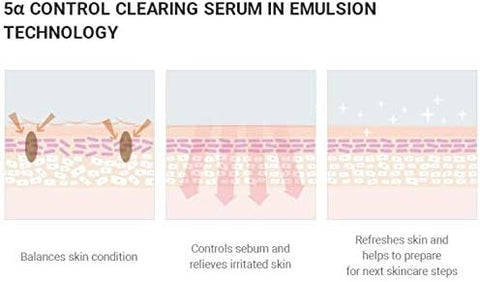 Dr.Ceuracle 5α Control Clearing Serum In Emulsion - Shine Control, 100ml - Image 5