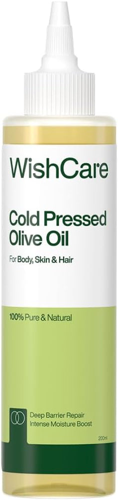WishCare 100% Pure Unrefined Cold Pressed Hair & Skin Oil with Olive, 200ml