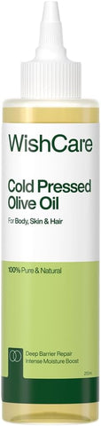 WishCare 100% Pure Unrefined Cold Pressed Hair & Skin Oil with Olive, 200ml