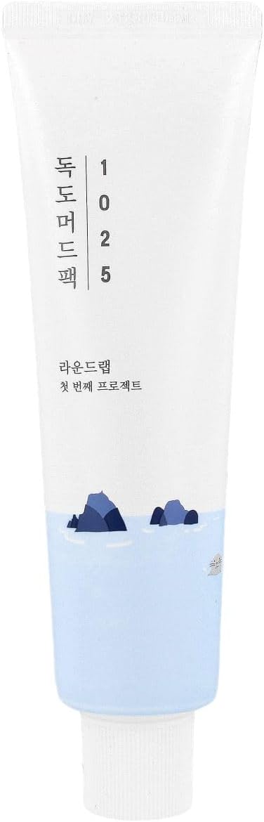 Round Lab 1025 Dokdo Mud Pack - Unscented, Soothing, 100ml Tube