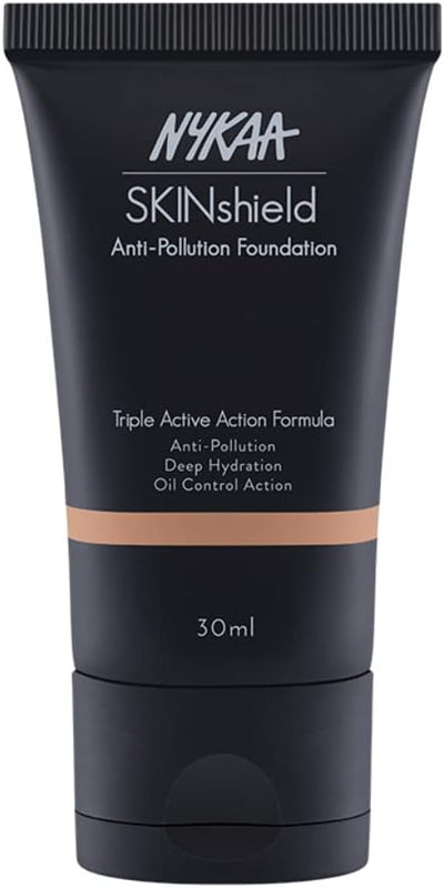 Nykaa SkinShield AntiPollution Matte Foundation  Golden Hour  10