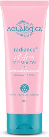 AQUALOGICA Radiance+ Oil-Free Face Moisturiser with Niacinamide & Watermelon - 100g