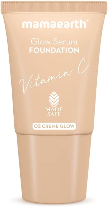 Mamaearth Glow Serum Foundation with Vitamin C & Turmeric - Creme Glow 18ml