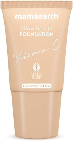 Mamaearth Glow Serum Foundation with Vitamin C & Turmeric - Creme Glow 18ml