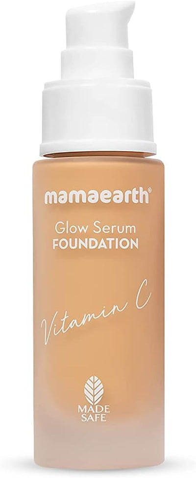 Mamaearth Glow Serum Foundation with Vitamin C - 05 Beige, 30 ml