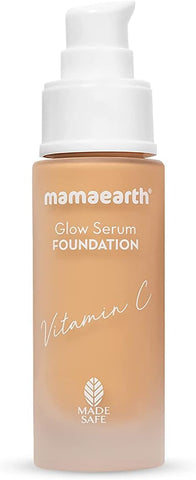 Mamaearth Glow Serum Foundation with Vitamin C - 05 Beige, 30 ml