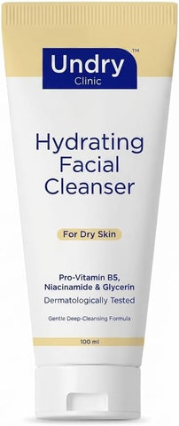 Undry Hydrating Facial Cleanser with Niacinamide & Pro-Vitamin B5 - 100 ml
