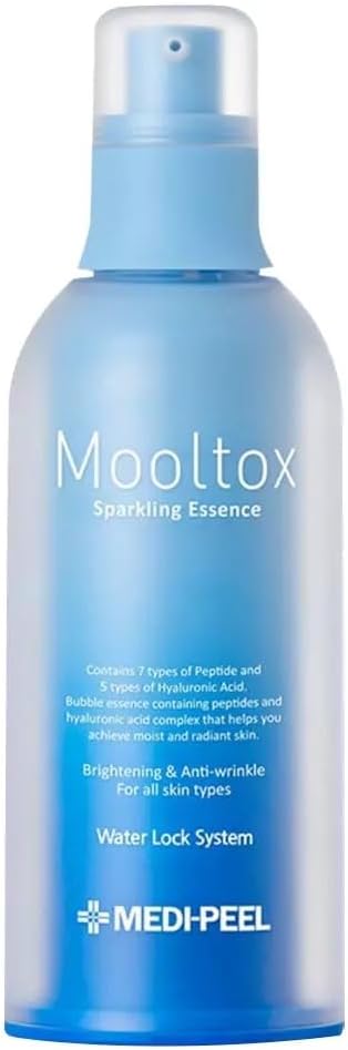 Medi-Peel Aqua Mooltox Sparkling Face Serum - Blue Waterlock Complex & Hyaluronic Acid, 100ml