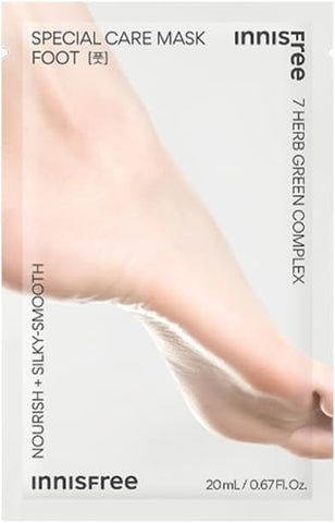 Innisfree Foot Mask with Hydrating Botanical Extracts - 7 Natural Herbal Extracts
