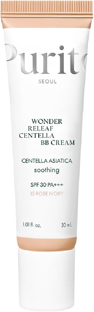Purito Wonder Releaf Centella BB Cream with Niacinamide - 30 ml, Shade 15 Rose Ivory