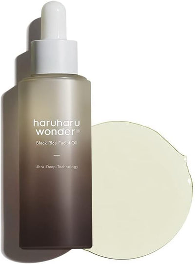 Haruharu Wonder Black Rice Facial Oil 30ml - 95% Natural, Vegan