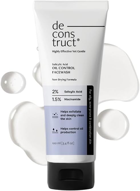 Deconstruct Salicylic Acid Oil Control Face Wash - 100 ml