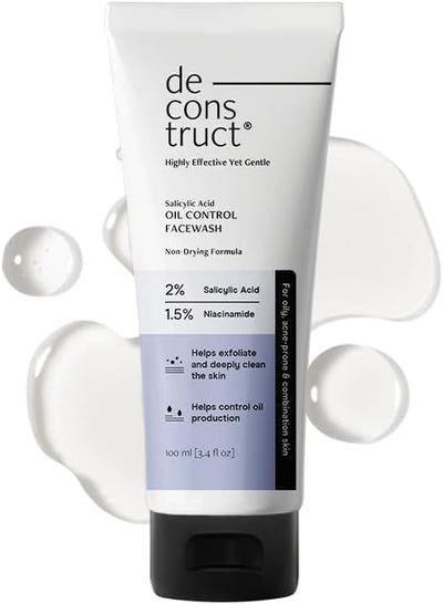 Deconstruct Salicylic Acid Oil Control Face Wash - 100 ml
