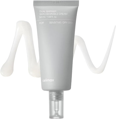 Celimax Dual Barrier Skin Wearable Cream - Long Lasting Moisturizer with Ceramides and Hyaluronic Acid, 50ml