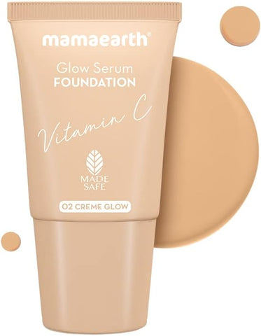 Mamaearth Glow Serum Foundation with Vitamin C & Turmeric - Creme Glow 18ml - Image 7