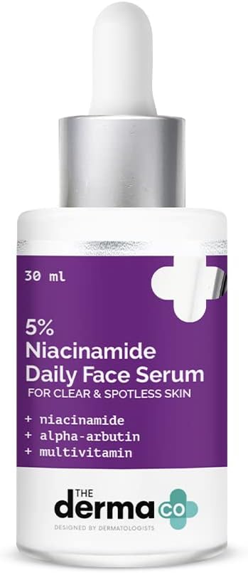 The Derma Co 5% Niacinamide Face Serum with Alpha-Arbutin, 30ml
