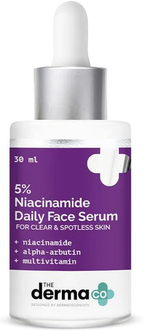 The Derma Co 5% Niacinamide Face Serum with Alpha-Arbutin, 30ml