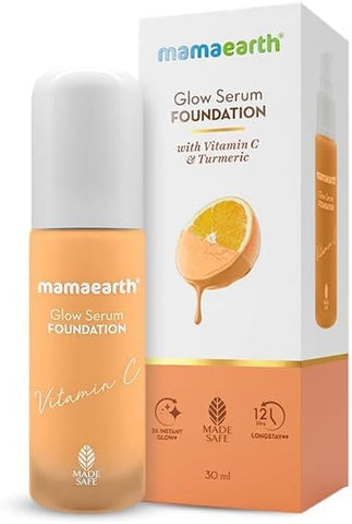 Mamaearth Glow Serum Foundation with Vitamin C & Turmeric, 30ml - Image 2