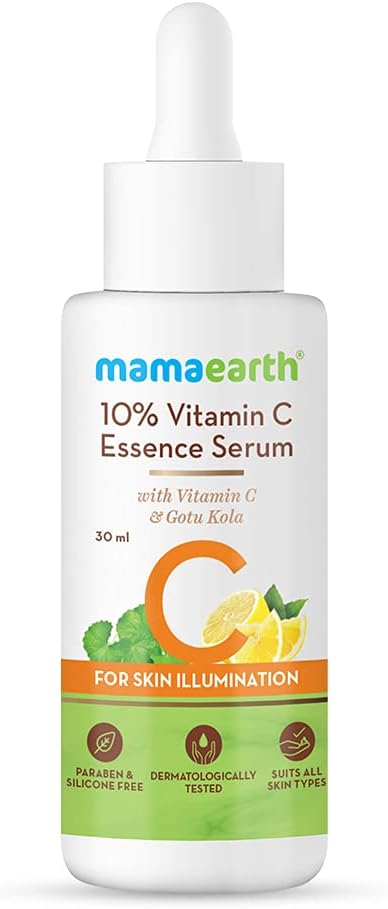 Mamaearth Vitamin C Essence Serum with Gotu Kola - 10% Potency, 30ml
