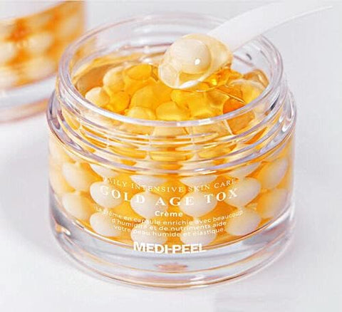 MEDI-PEEL Gold Age Tox H8 Anti-Aging Face Cream with Silkworm Extract, 50g - Image 2