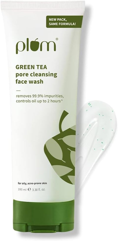 Plum Green Tea Pore Cleansing Face Wash for Oily, Acne Prone, Dry & Combination Skin - 100ml