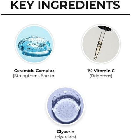 Dr. Sheth's Ceramide & Vitamin C Face Wash - Hydrating Daily Cleanser, 100ml - Image 3