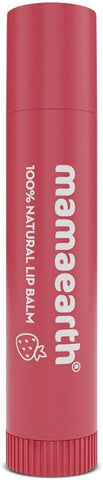 Mamaearth 100% Natural Lip Balm with Vitamin E & Strawberry - 4g