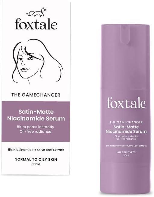 Foxtale Niacinamide Face Serum - 5% Niacinamide, Oil Control, Matte Finish - 30ml