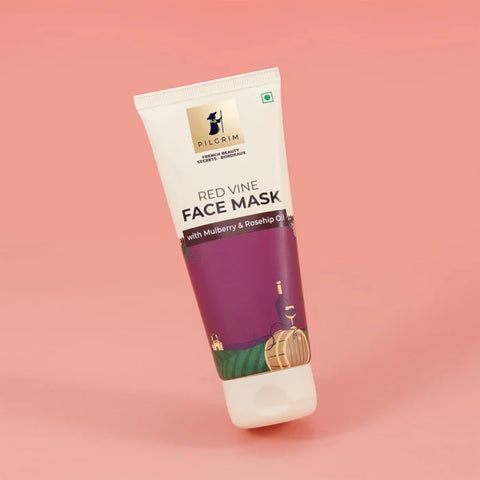 Pilgrim Red Vine Face Mask with Mulberry & Rosehip Oil - 100g - Image 2
