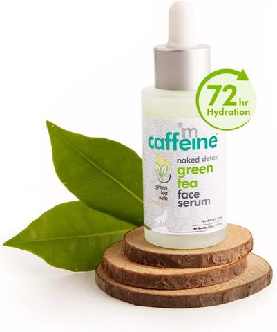 mCaffeine Green Tea Face Serum with Vitamin C and Hyaluronic Acid - 40ml - Image 2